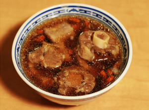 Bowl of Chinese oxtail soup